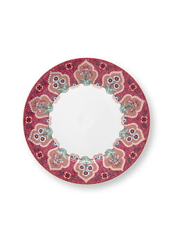  Pip Studio Assiett Flower Festival Dark Pink