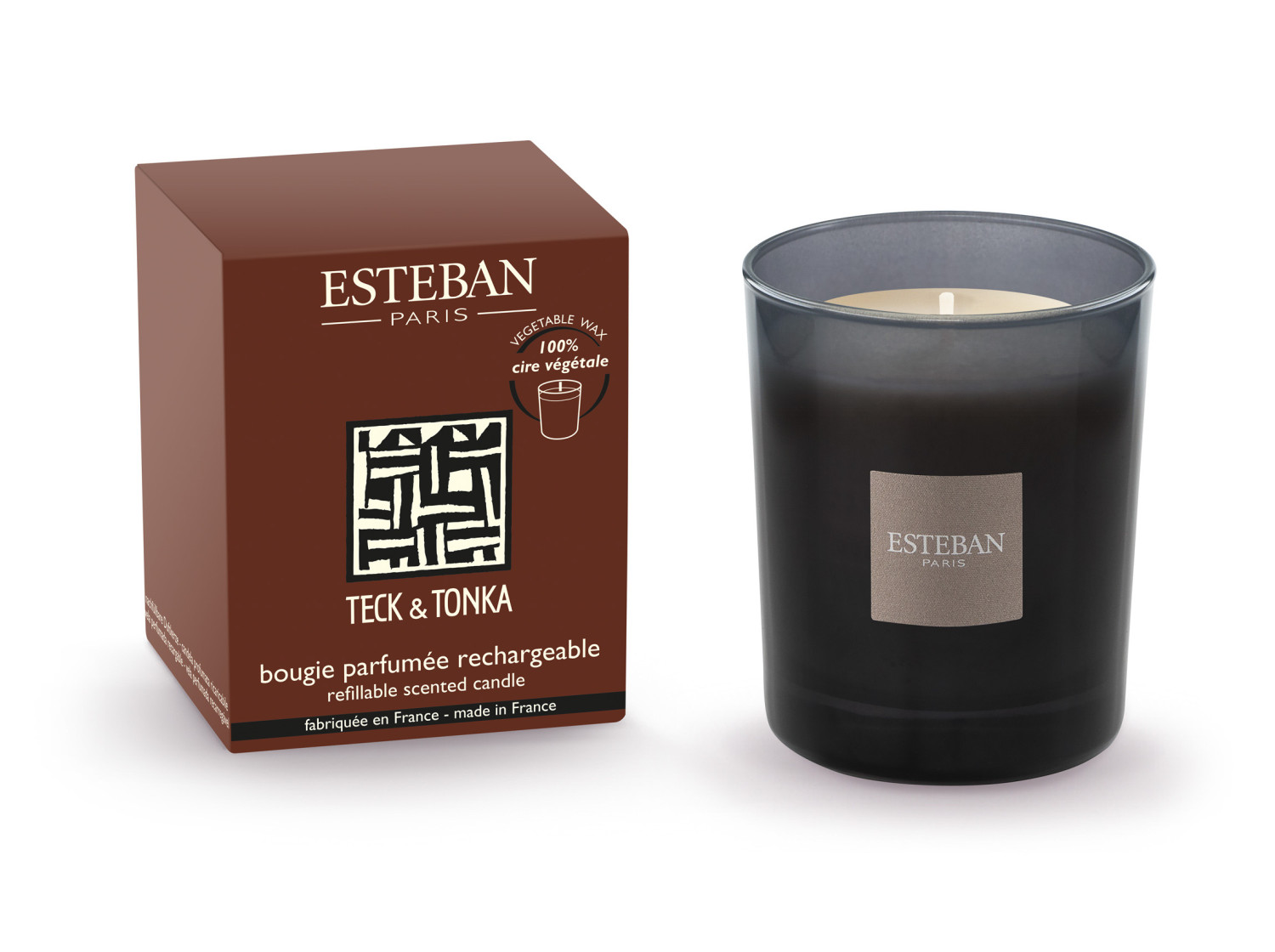 Estéban Paris Doftljus Teck & Tonka 