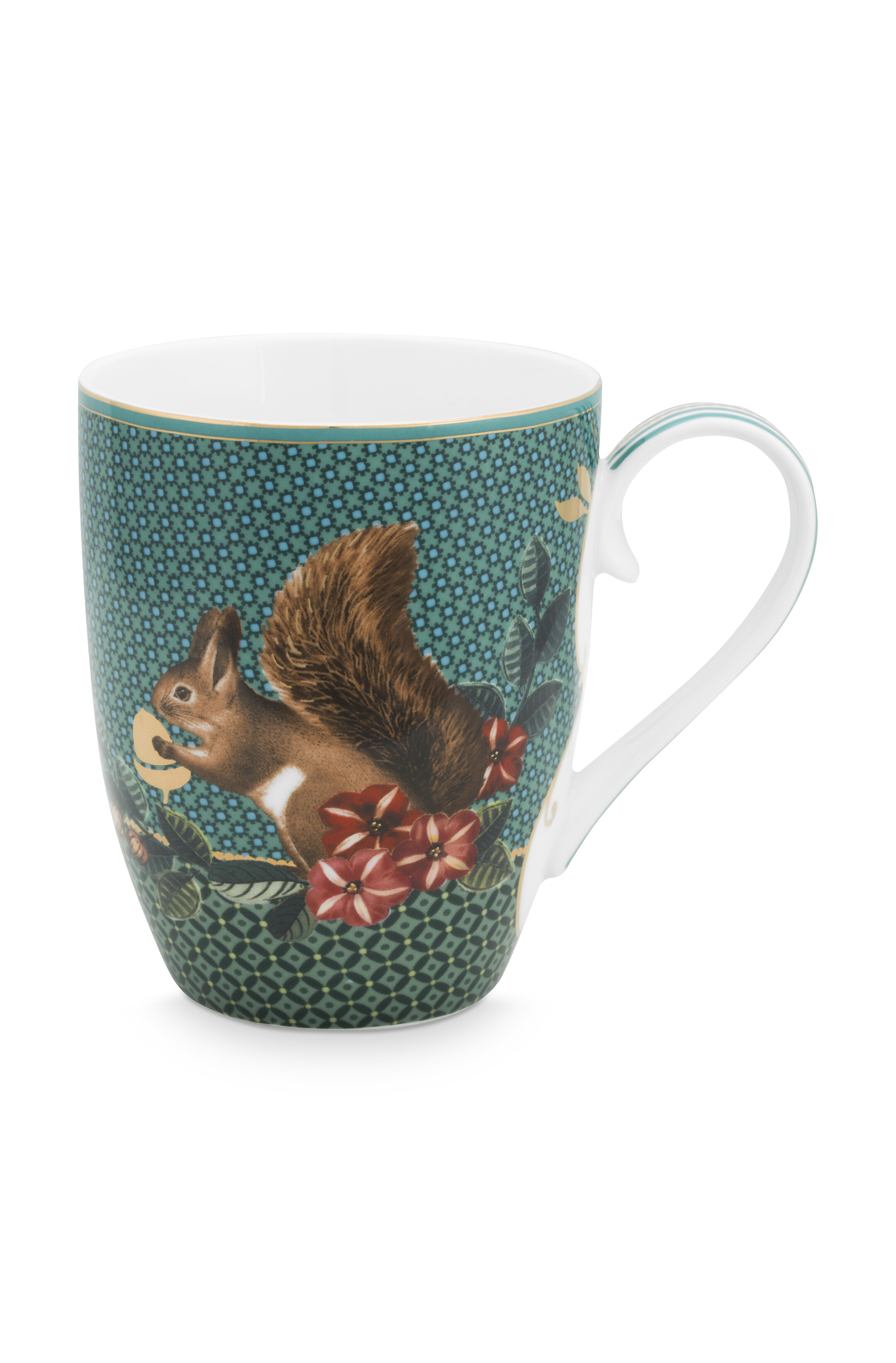  Pip Studio Mugg  Winter Wonderland Squirrel Green