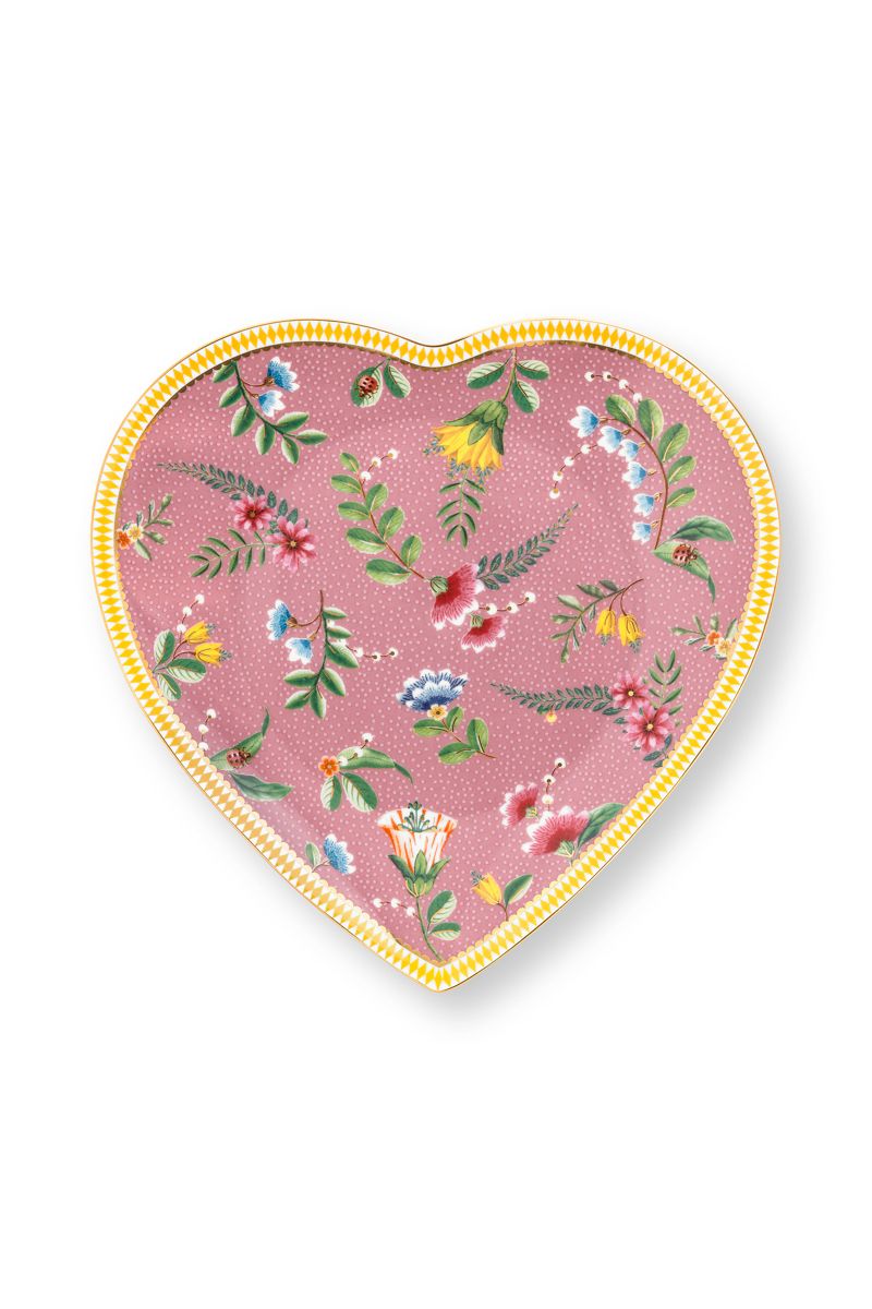  Pip Studio La Majorelle Assiett Hjärta Rosa