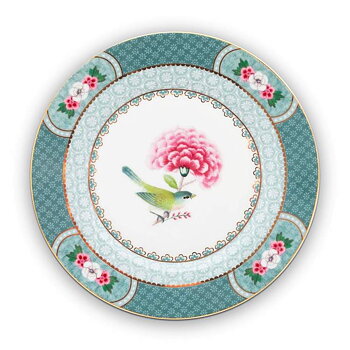 Pip Studio Blushing Birds Assiett Blue