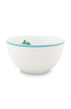 Pip Studio Skål Jolie Flowers Dots Gold