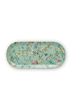   Pip Studio Oval Assiett Jolie Flowers Blue