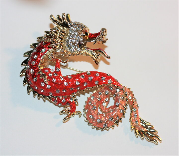 Brosch kinesisk drake