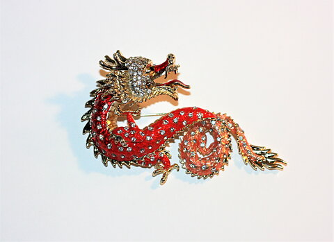 Brosch kinesisk drake