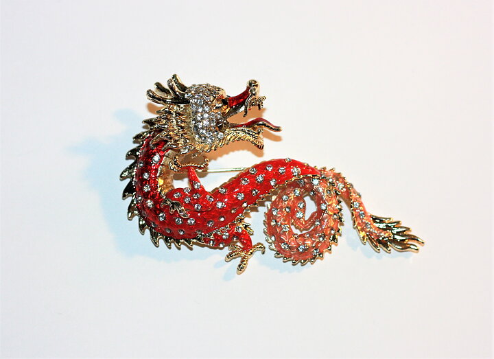 Brosch kinesisk drake