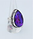 Ring med lila glas stl 18,5