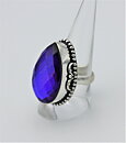 Ring med lila glas stl 18,5