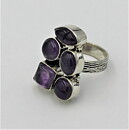 Ring med ametister stl 17