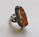 Magnifik ring med orange kvarts stl 19