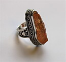 Magnifik ring med orange kvarts stl 19