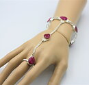 Slavebracelet med rubiner, safirer eller smaragder