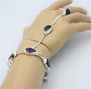 Slavebracelet med rubiner, safirer eller smaragder