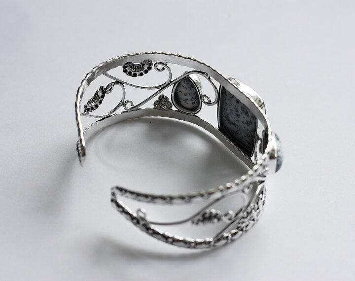 Stelt armband med dendrit opal agat