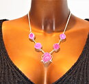 Halsband med rosa solkvarts