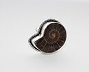 Ring med ammonit fossil stl 20