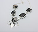 Halsband med draksten (septarian)