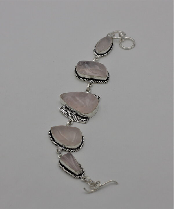 Armband med rosenkvarts