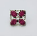Magnifik ring med rubiner stl 18,5
