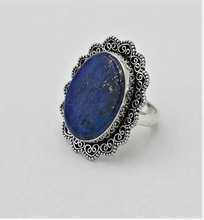 Ring med lapis lazuli stl 18