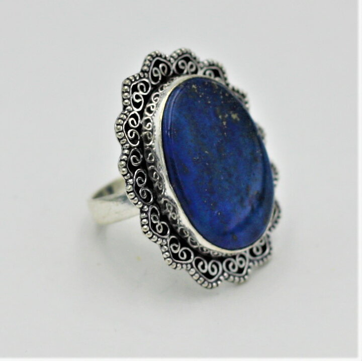 Ring med lapis lazuli stl 18