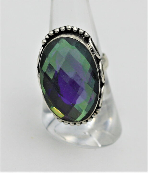 Ring med spegelglas stl 18,5