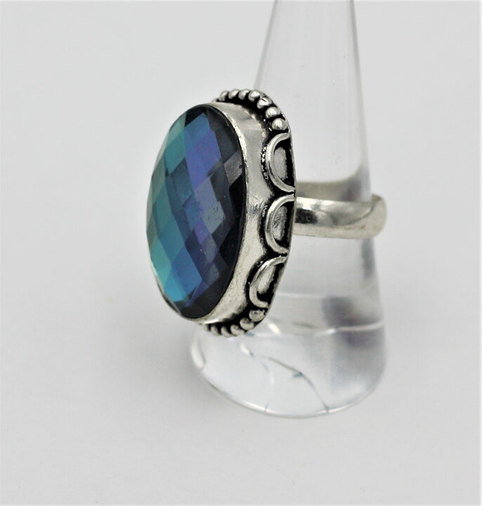 Ring med spegelglas stl 18,5