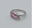 Vacker ring med rosa eldopal stl 17