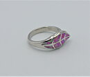 Vacker ring med rosa eldopal stl 17