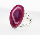 Magnifikt armband med rosa agat