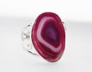 Magnifikt armband med rosa agat