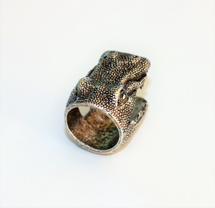 Flodhäst ring stl 16,5