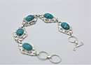 Armband med turkosa stenar i antik stil