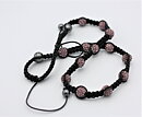 Halsband med rosa pärlor