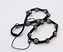 Halsband med rosa pärlor