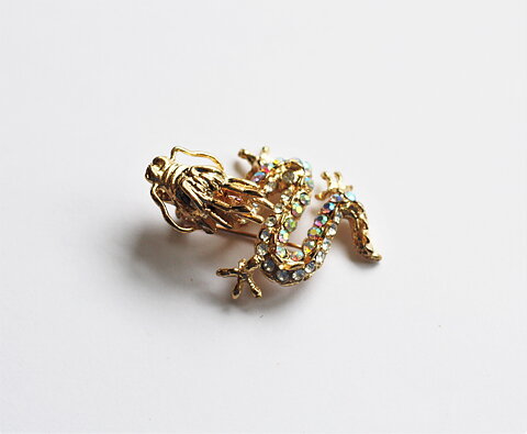 Kinesisk drake brosch