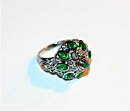 Ring med smaragder stl 17