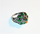 Ring med smaragder stl 17