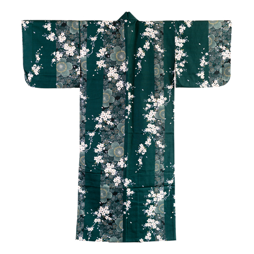 Yukata, Grön blomma - 2