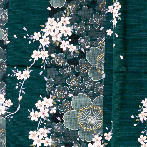 Yukata, Grön blomma