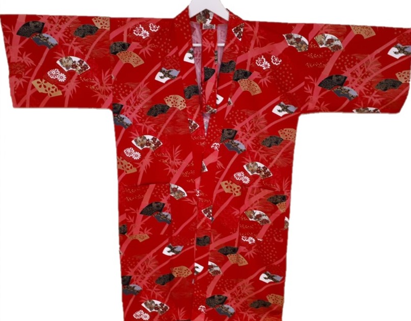 yukata röd happi