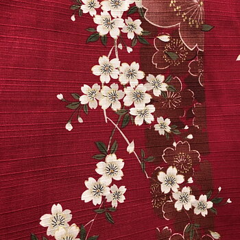Yukata, Röd blomma