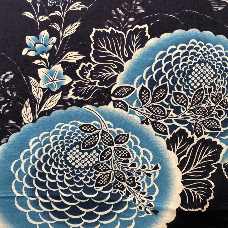 Yukata, Blå Krysantemum