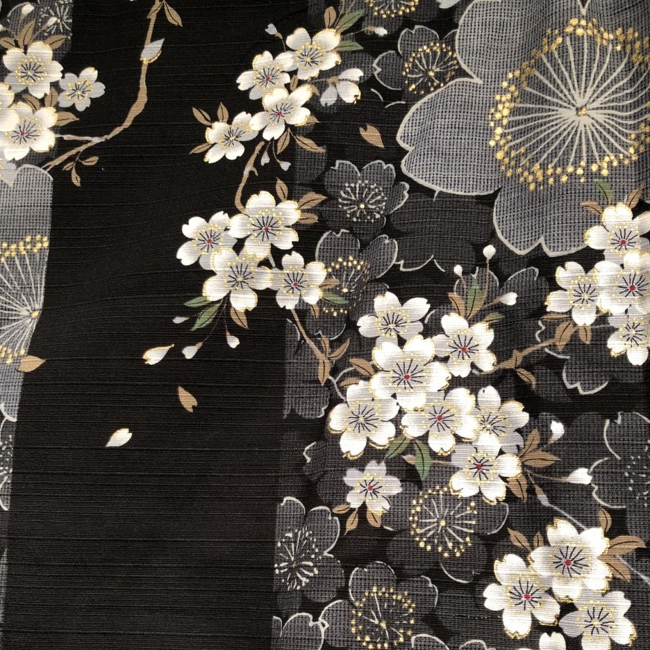 Yukata, Svart blomma