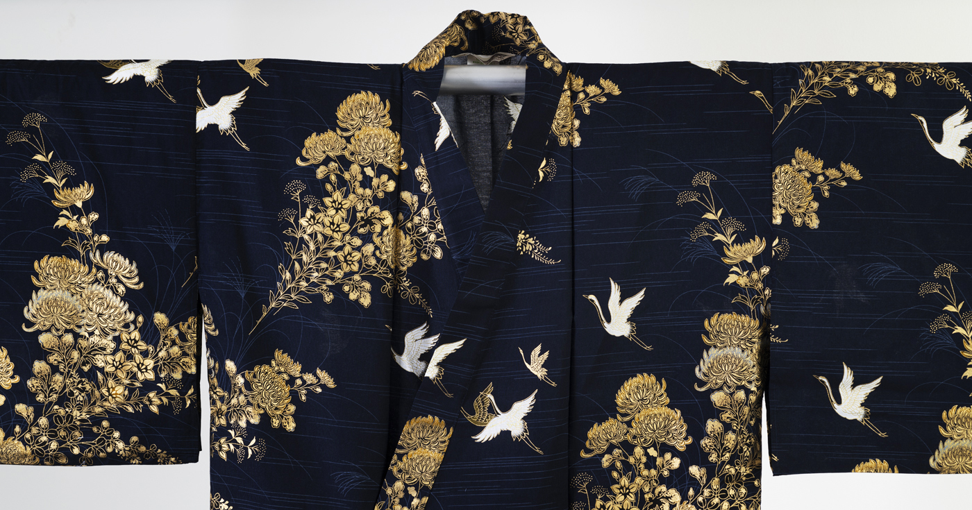 Yukata Blå Trana - 3