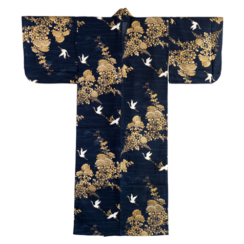 Yukata Blå Trana - 2