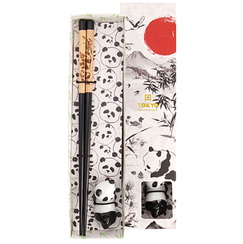 Ätpinnar med ställ PANDA, Japan