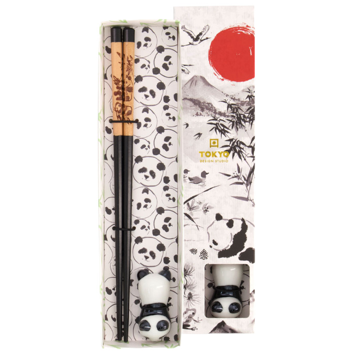 Ätpinnar med ställ PANDA, Japan