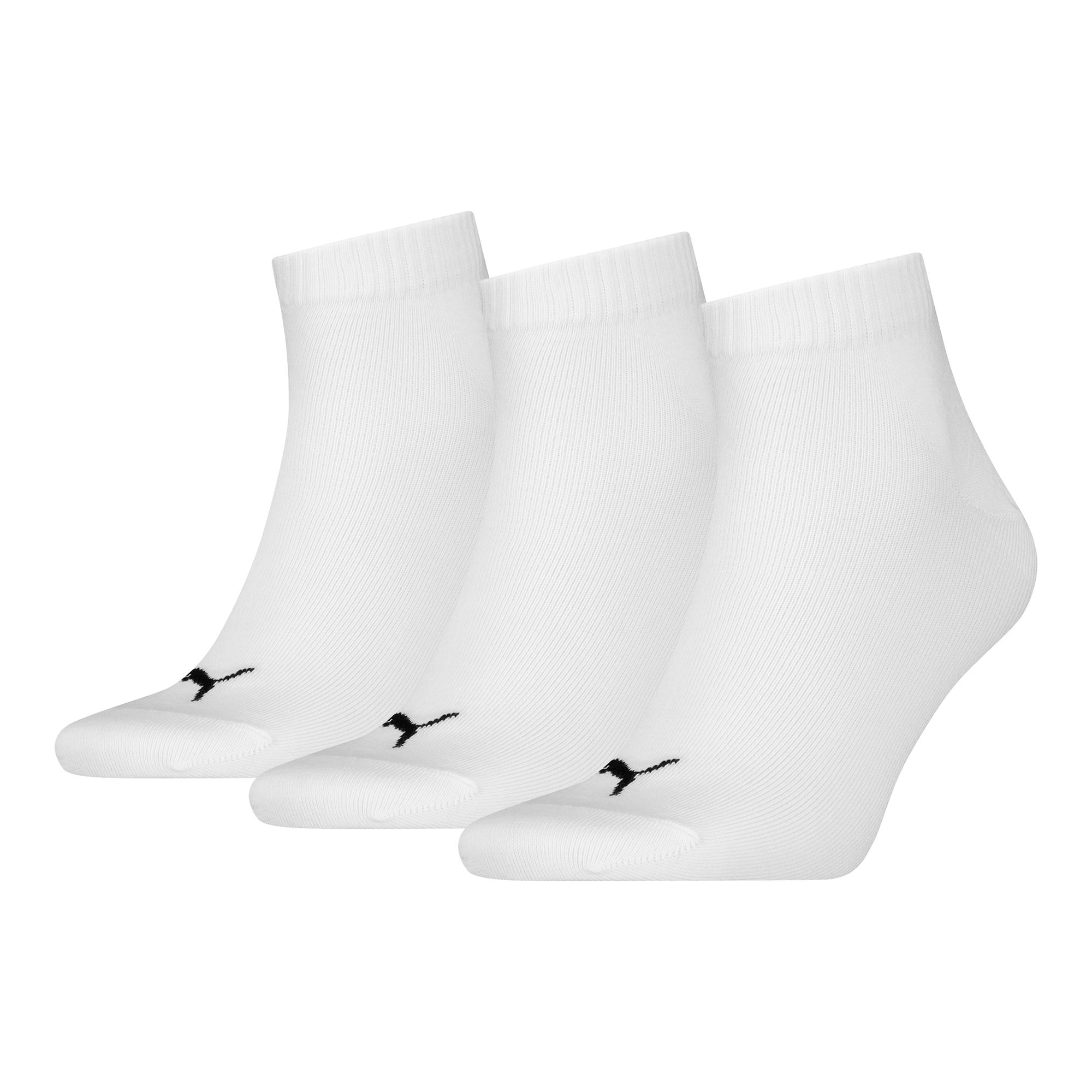 Puma Unisex Quarter Plain 3P Strumpor - 4