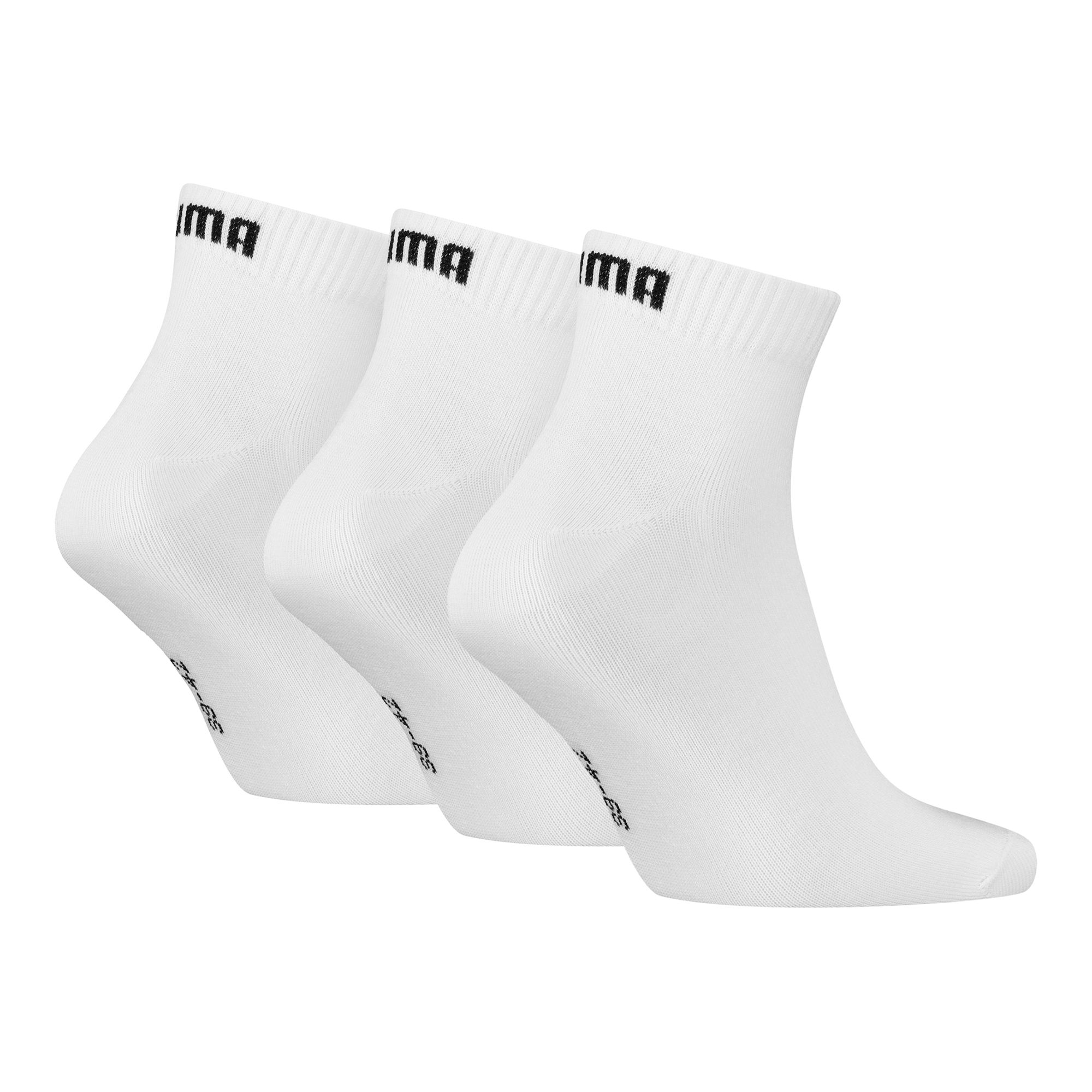 Puma Unisex Quarter Plain 3P Strumpor - 3